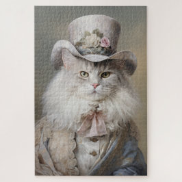 Puzzle Caballero Gato con Sombrero de Copa