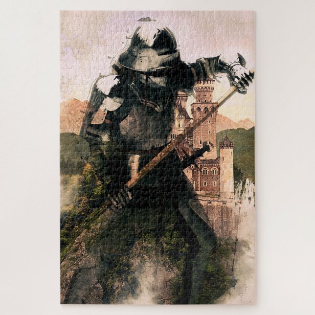 Puzzle Caballero Medieval de la Antigua Edad (Vertical)