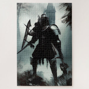 Puzzle Caballero oscuro medieval