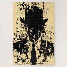Puzzle Caballero sin rostro: Elegancia abstracta