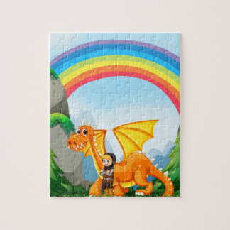 Puzzle Caballero y dragón