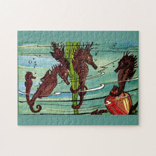 Puzzle caballitos de mar (Horizontal)