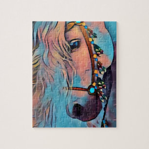 Puzzle Caballo abstracto