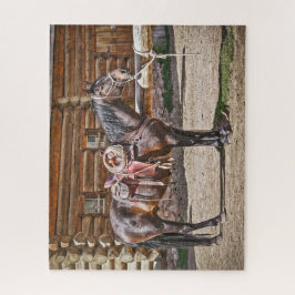Puzzle Caballo alzado - Caballos - Rancho - 520 pieza