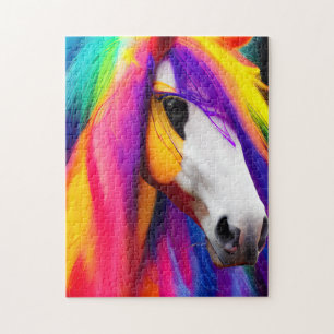 Puzzle Caballo arco iris