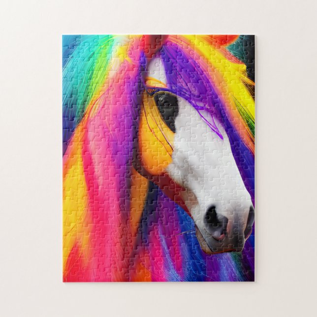 Puzzle Caballo arco iris (Vertical)
