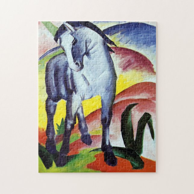 Puzzle Caballo azul de Franz Marc (Vertical)