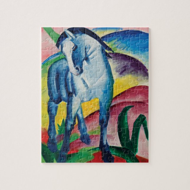 Puzzle Caballo azul I por Franz Marc (Vertical)