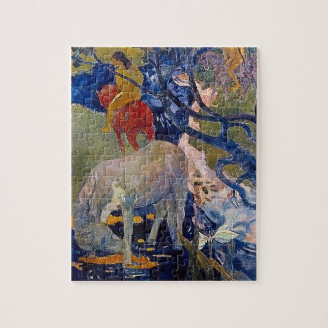 Puzzle Caballo blanco de Paul Gauguin, Bella Artes de la  (Vertical)
