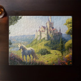 Puzzle Caballo Blanco deja el palacio de la fantasía