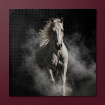 Caballo Blanco en Humo