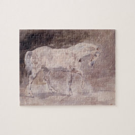 Puzzle Caballo blanco (por Eugene Delacroix)