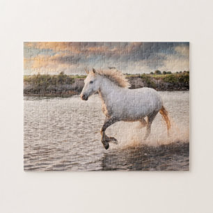 Puzzle Caballo blanco salvaje
