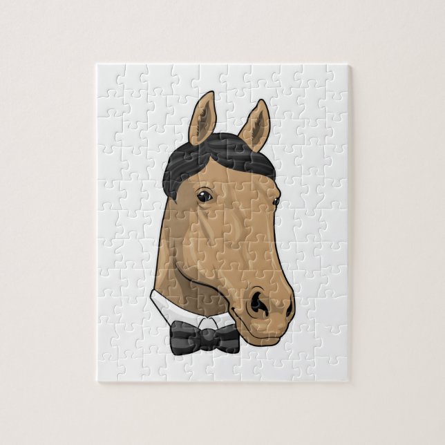 Puzzle Caballo como Caballero con corbata (Vertical)