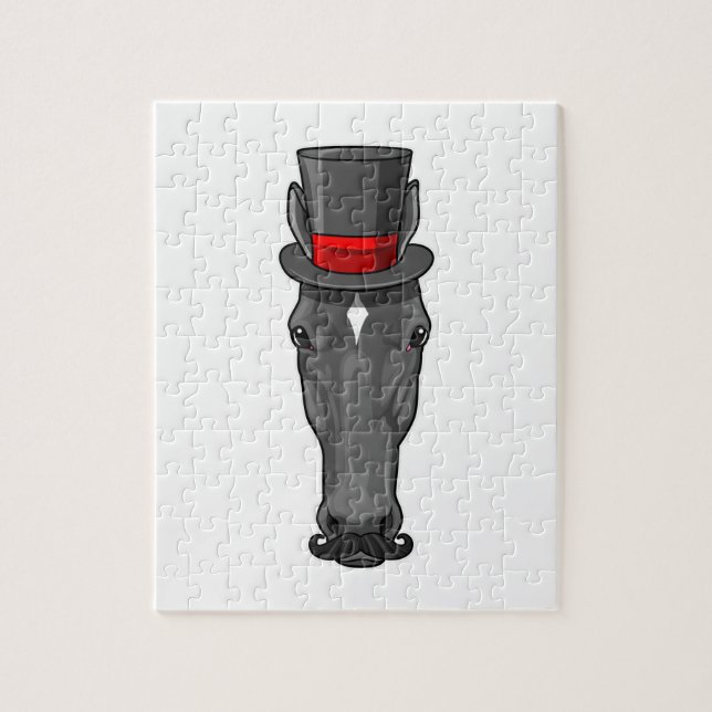 Puzzle Caballo con cilindro (Vertical)