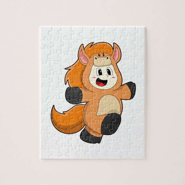 Puzzle Caballo con disfraz (Vertical)