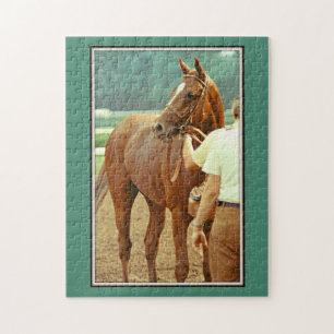 Puzzle Caballo de carreras excelente afirmado 1978