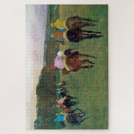 Puzzle Caballo de carreras Longchamp, Edgar Degas