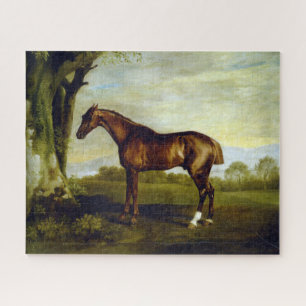 Puzzle Caballo de castaño en un paisaje (George Stubbs)
