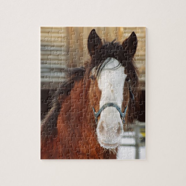 Puzzle Caballo de Clydesdale (Vertical)