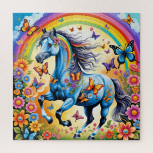 Puzzle Caballo de flores