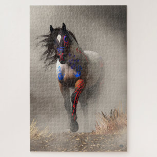 Puzzle Caballo de guerra en la niebla