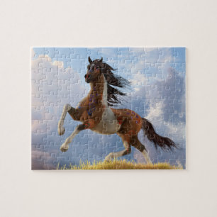 Puzzle Caballo de guerra pintado