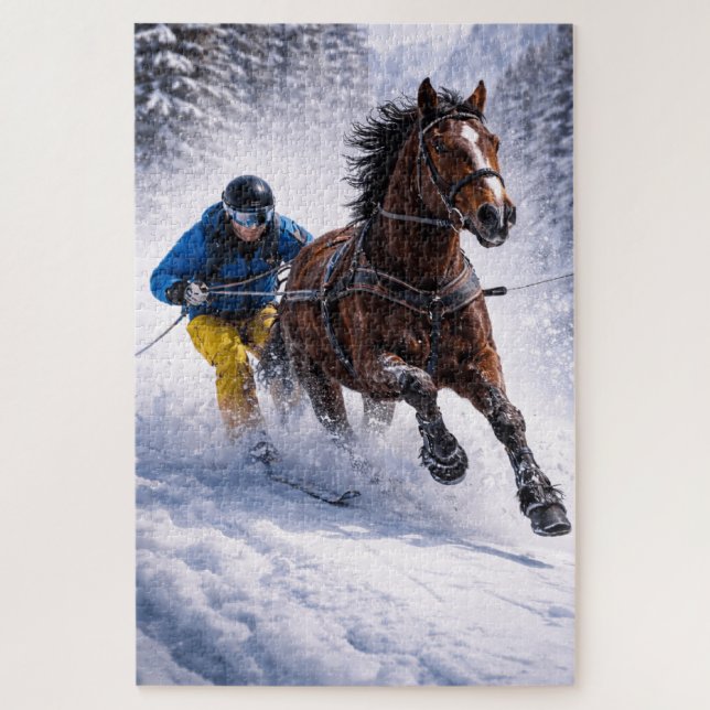 Puzzle   Caballo de invierno | Juguetes y juegos | Rompec (Vertical)