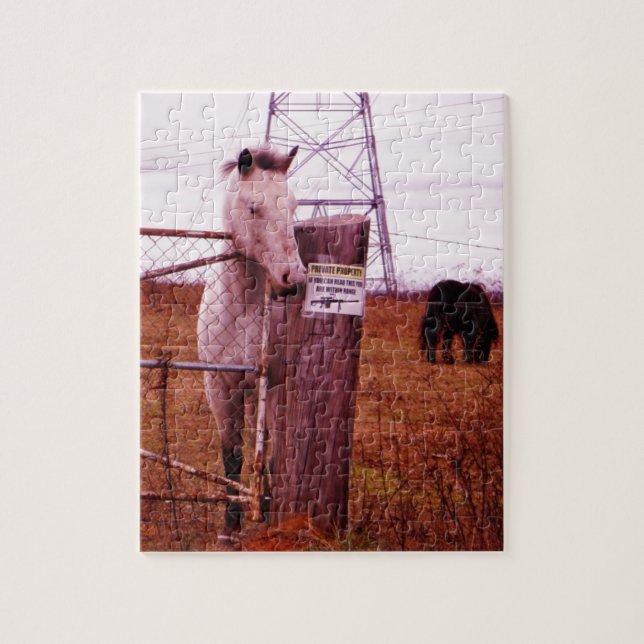 Puzzle Caballo de lavanda de propiedad privada (Vertical)