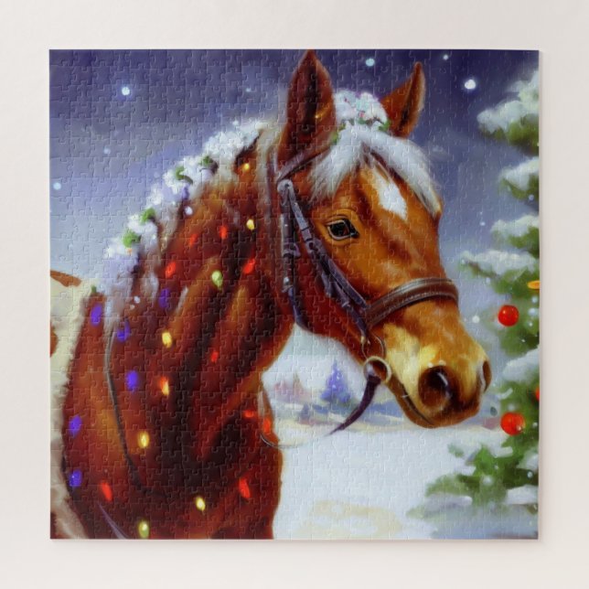 Puzzle Caballo de navidades (3) (Vertical)