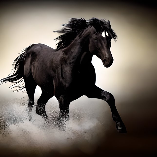 Puzzle Caballo de Stallion negro (Subido por el creador)