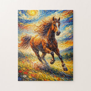 Puzzle Caballo Dorado del Viento