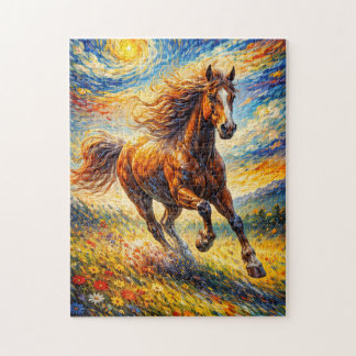 Puzzle Caballo Dorado del Viento