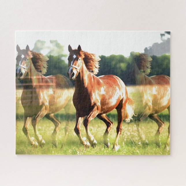 Puzzle Caballo en marcha (Horizontal)