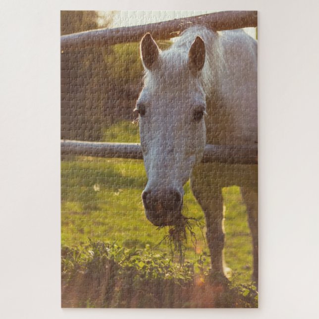 Puzzle Caballo en pastoreo (Vertical)