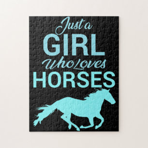 Puzzle Caballo Gallop, un Chica que ama a los caballos
