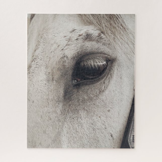 Puzzle Caballo Gray Mare, Ojo Cercano (Vertical)