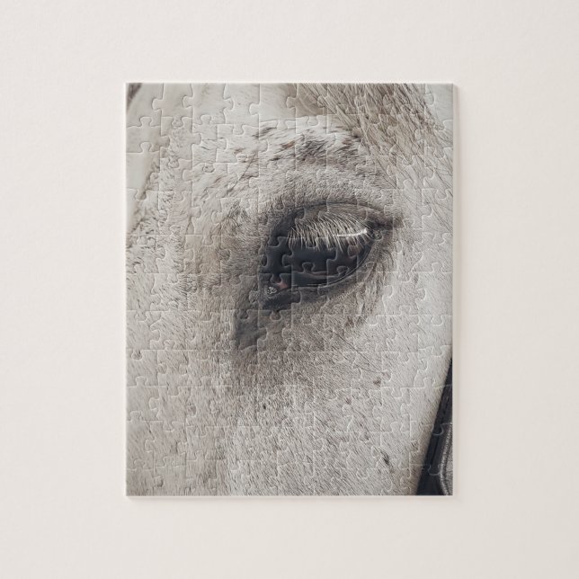 Puzzle Caballo Gray Mare, Ojo Cercano (Vertical)