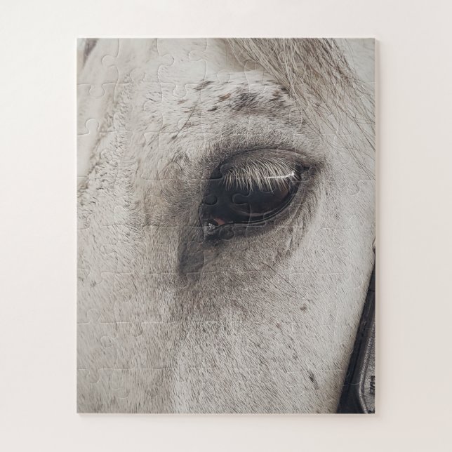 Puzzle Caballo Gray Mare, Ojo Cercano (Vertical)