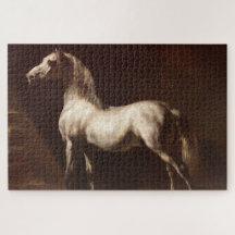 Caballo gris de manzana (por Théodore Géricault)