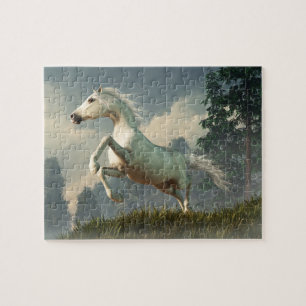 Puzzle Caballo gris salvaje