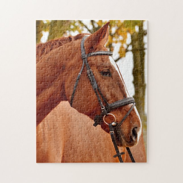 Puzzle Caballo hermoso de Brown (Vertical)