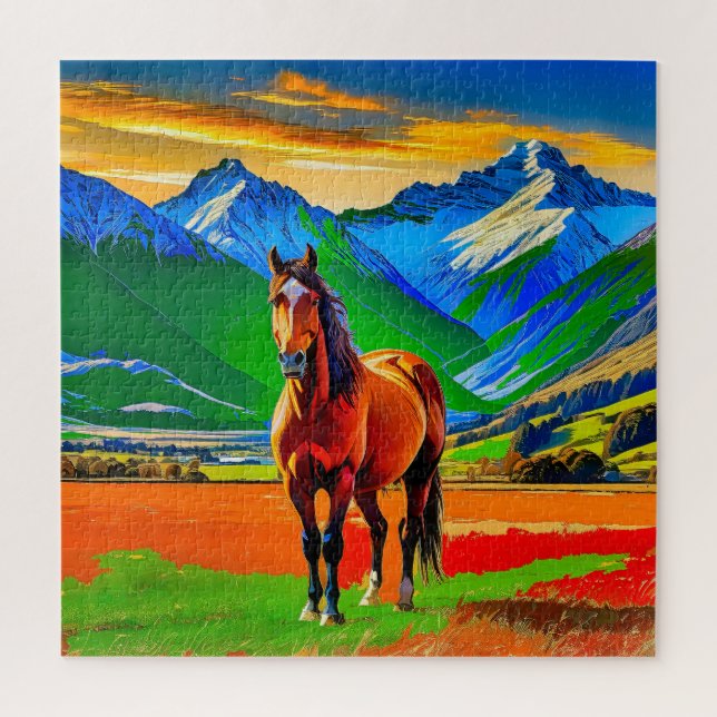 Puzzle Caballo impresionante (Vertical)