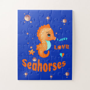 Puzzle Caballo marino naranja
