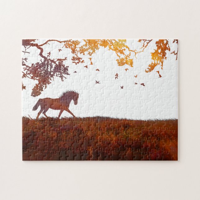 Puzzle Caballo moderno Minimalista (Horizontal)