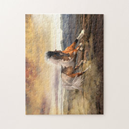 Puzzle Caballo Mustang del desierto pintado