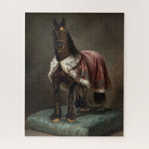 Puzzle Caballo negro frisón - Póster