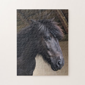 Puzzle Caballo pequeño y vibrante Cabeza noble Jigsaw