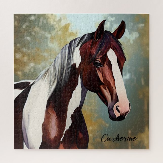 Puzzle Caballo Pintado Hermoso (Vertical)