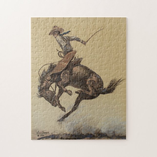 Puzzle “Caballo que se encabrita” Arte Occidental de Will (Vertical)